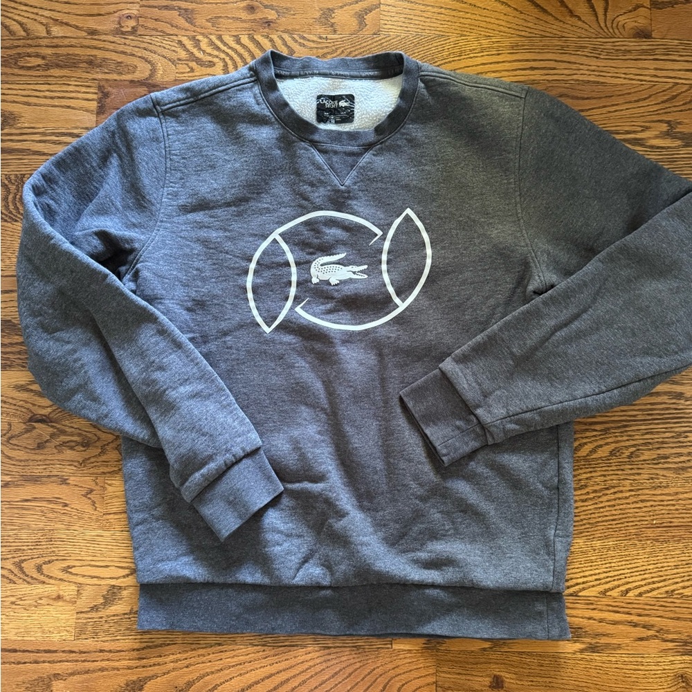 Lacoste Men's Charcoal Crewneck Sweater